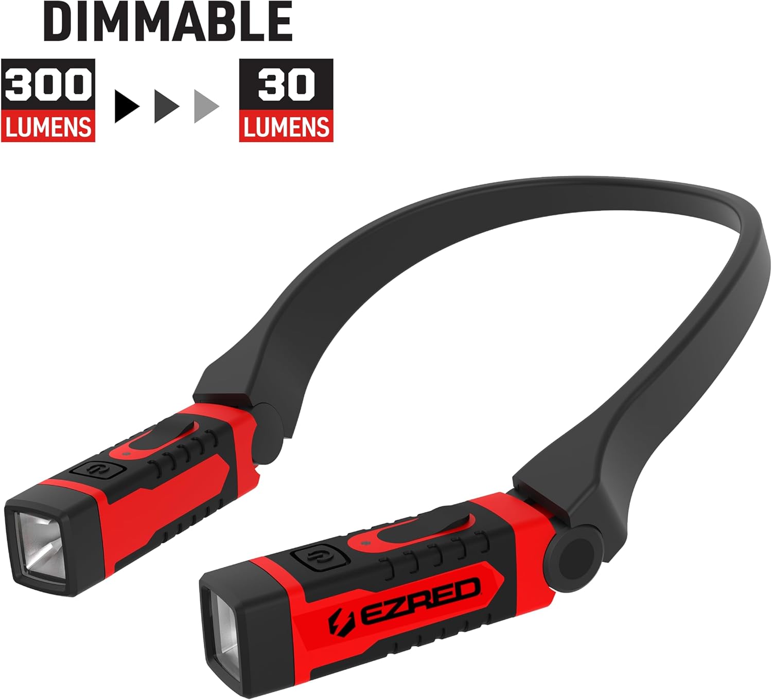 EZRED ANYWEAR Rechargeable Neck Light for Hands-Free Lighting - NK15, Perfect Light for Mechanics, Camping, Hunting, DIY Projects, Reading